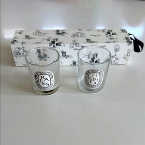 Diptyque Empty Scented Candle Set and boxes.